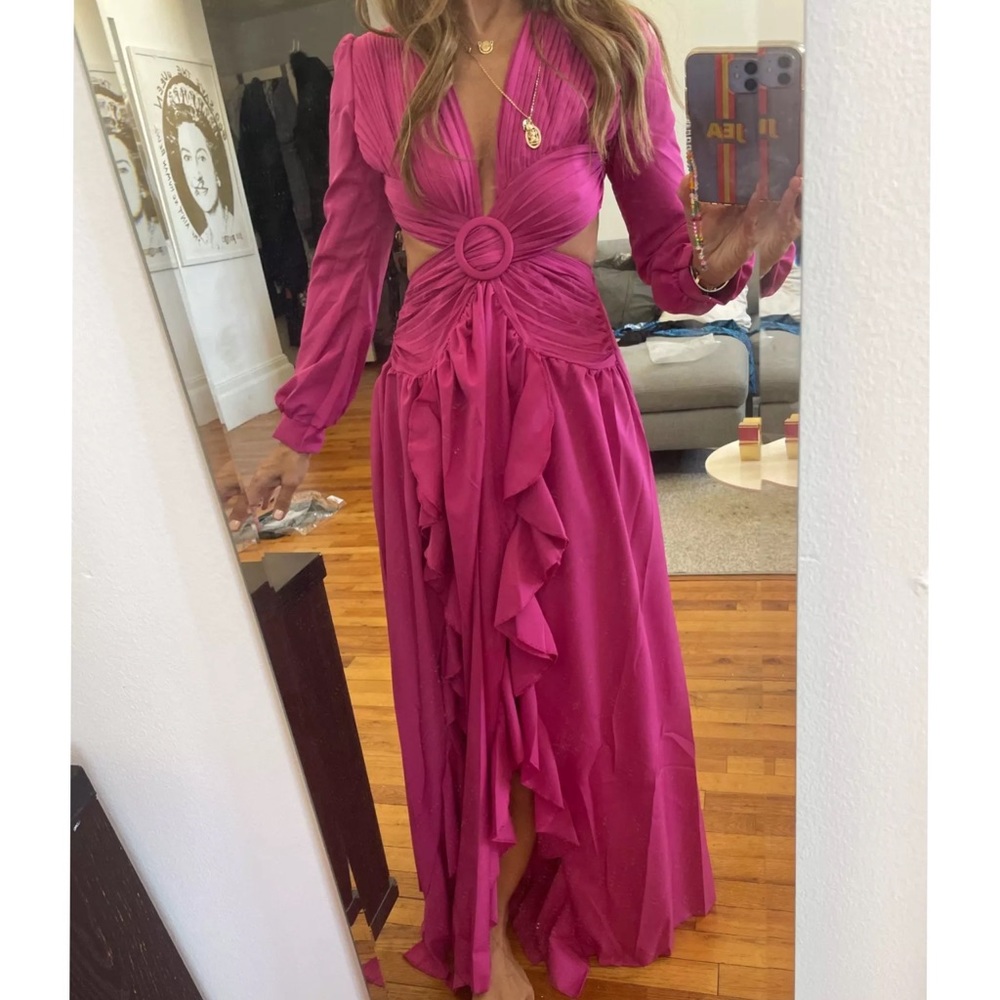 *Roxanne Plunging Cutout Gown - Picture 2 of 8